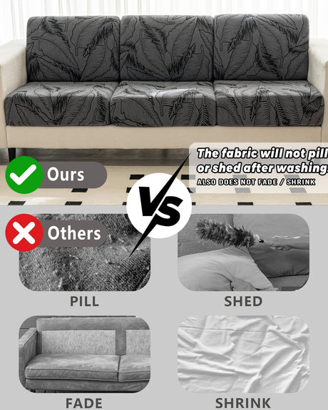 Cgeluy Sofa Cover Washable Sectional Couch Covers Sofa Slipcovers for 3 Cushion Couch Pet Friendly L Shaped Couch Protector Leaf Printed Covers for Dogs Kids Cgeluy