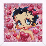 JAKI Diamond Art Kits for Adults,Cartoon Diamond Art Paintings for Beginners,5D Full Drill Gem Art Kits for Adults for Gift Home Wall Decor(12x12inch) JAKI