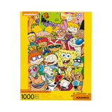 AQUARIUS Nickelodeon 90s Puzzle (1000 Piece Jigsaw Puzzle) - Officially Licensed Nickelodeon Merchandise & Collectibles - Glare Free - Precision Fit - 20 x 28 Inches AQUARIUS