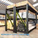 Bepatio 8250LBS Garage Shelving Heavy Duty Storage Shelves Industrial Metal Shelving Adjustable 3-Tier Shelves for Garage, Warehouse Basement 24" D × 60" W × 66" H Bepatio