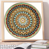 Hibah Diamond Painting DIY 5D Special Shape Rhinestone, Mandala Flower, Partial Diamond Crystal Diamond Painting Mandala Set Hibah