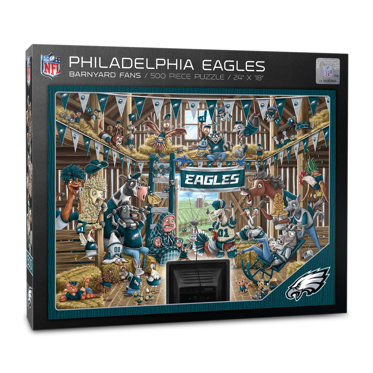YouTheFan NFL Philadelphia Eagles Barnyard Fans 500pc Puzzle YouTheFan