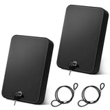 Sgorlds Pistol Safe, Portable Travel Gun Safe, Handgun Lock Box with Key Lock, 2 Pack Gun Safes for Car, Home, Travel, 9.4" x6.6" x1.8", Black Sgorlds