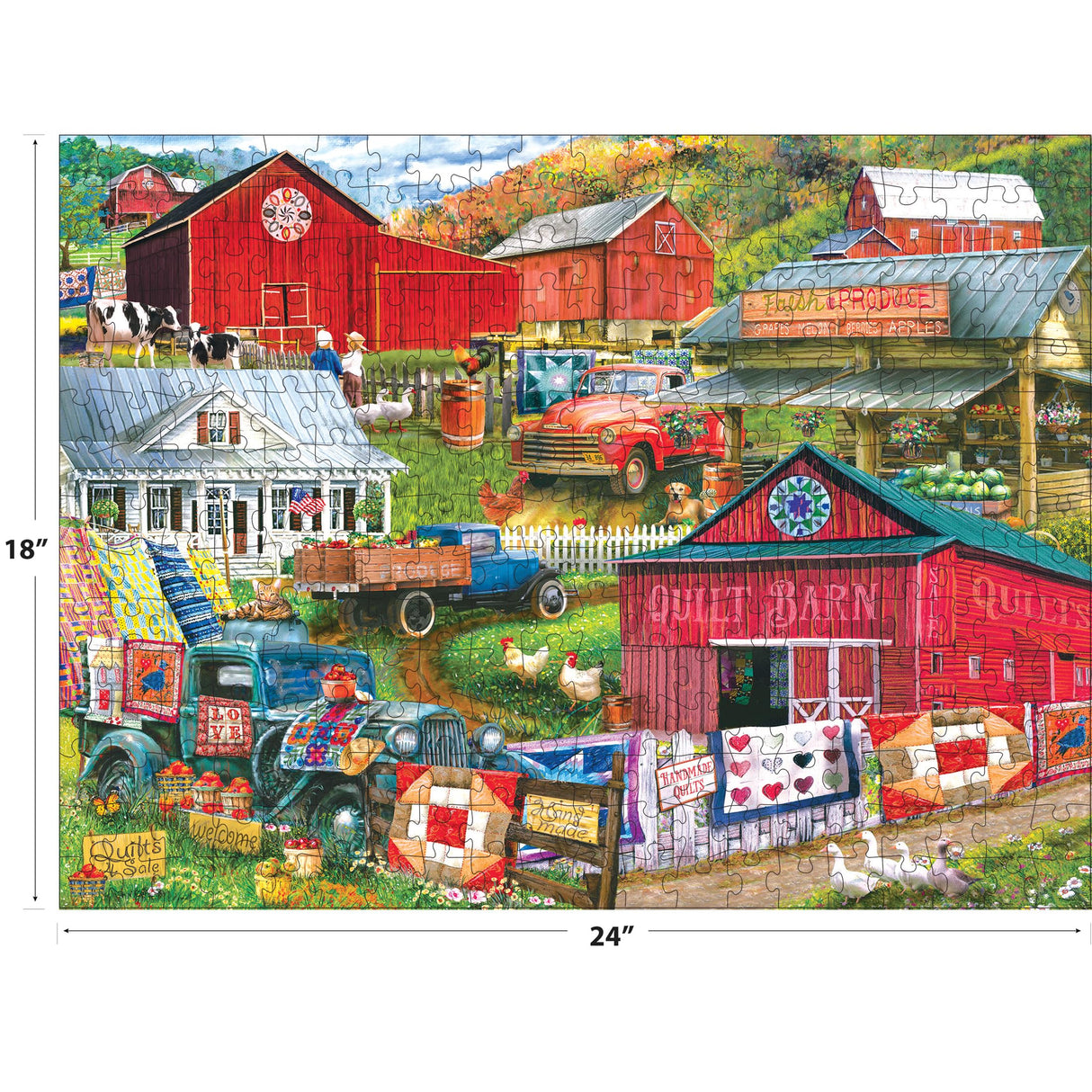 RoseArt - Puzzle Collector- Country Compilation - 300XL Piece Jigsaw Puzzle for Adults RoseArt
