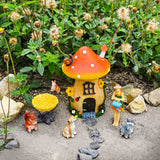 Sparkle Race Fairy Garden Accessories Kit with Miniature Figurines, Fairy Village Kit for Kids, Gnomes Garden Decorations, Outdoor & Indoor Ornaments Sparkle Race