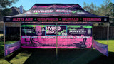 Custom Canopy Pop Up Tent 10x20 with Logo, Personalized Pop Up Canopy Tent for Tradeshow,Customized Canopy Advertising Outdoor Tent (top Canopy +one Full Wall+ Two Small Side Walls+ 23kgs Frame) NaBai