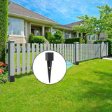 6 Pcs 4x4 Fence Post Anchor Ground Spike（Inner Size 3.6"x3.6" 16" Black Powder Coated–Mailbox Post Anchors, for Deck,Fence,Railing,Mailbox.. XIHUWZ