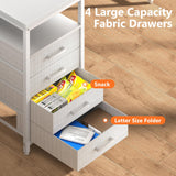 DOMICON 2 Person Desk with Power Outlet & LED Lights, Extra Long 94.5 Inch Computer Desk with Storage Shelves and Monitor Stand for Home Office, Double Gaming Desk, White DOMICON