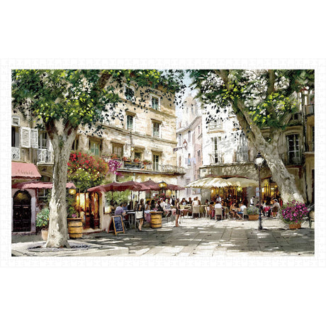 Pintoo Jigsaw Puzzles 1000 Piece for Adults - The Macneil Studio - 1950 Cafe' Beautiful Plastic Puzzle for Home Decor Zero Dust Easy Storage [H3118] Pintoo