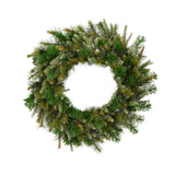 Vickerman 48" Unlit Cashmere Wreath - Artificial Christmas Wreath - Natural Looking Wreath with PVC Needles - Reliable and Durable - Front Door or Mantel Wreath Vickerman