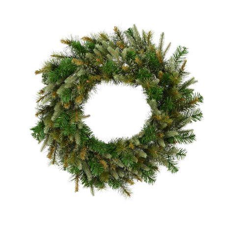 Vickerman 42" Unlit Cashmere Wreath - Artificial Christmas Wreath - Natural Looking Wreath with PVC Needles - Reliable and Durable - Front Door or Mantel Wreath Vickerman