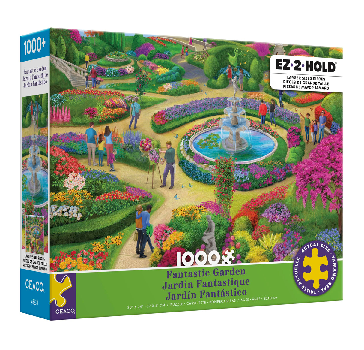 Ceaco - Fantastic Garden - 1000 Oversized Piece Jigsaw Puzzle Ceaco