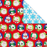 American Greetings 175 sq. ft. Reversible Kids Christmas Wrapping Paper, Santa and Snowflakes (1 Jumbo Roll 30 in. x 70 ft.) American Greetings