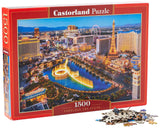 CASTORLAND 1500 Piece Jigsaw Puzzles, Fabulous Las Vegas, USA, Adult Puzzles, Castorland C-151882-2 Castorland