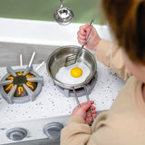 KidKraft Ultimate Corner Wooden Play Kitchen with Lights & Sounds, Play Phone and Curtains, White KidKraft