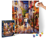 Noris Spiele MNZ-Romantische Schipper Paint Numbers – Romantic 609130788 Gasse, 40 x 50 cm Multicoloured, Colourful, 40x50 cm noris