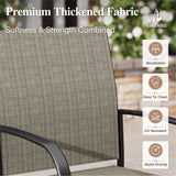 HERA'S HOUSE Extendable Patio Table and Chairs Set for 8, 9 Pieces Outdoor Dining Sets, 61"-84" Rectangular Metal Table with Chairs for Deck Lawn Garden Porch HERA'S HOUSE