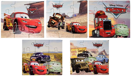 Myesha Toys Cars Zigsaw Puzzle, Pack of 5, Total 45 Pieces Myesha