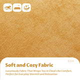 Upholstered Armless Accent Chair,Modern Comfy Living Room Chairs with Wooden Legs& Pillows,Lounge Sofa Side Chair for Bedroom Farmhouse Reading (Yellow, 1 PC) Womina