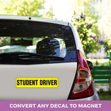 Set of 6 – Bumper Sticker Magnets, Bumper Magnet, Flexible Magnetic Bumper Sticker Sheet with Self Adhesive, Make Your Decal Transferable with These Durable Car Magnets, Size 12” X 4” Thickness 30 Mil GlossyEnd