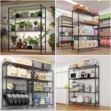 Heavy Duty N.S.F. Certified 4‑Tier Steel Wire Shelving with Wheels, 800 lb Commercial Storage Rack, Adjustable Utility Shelf for Home, Garage, Restaurant Storage Shelves (Black, 46" x 17.7" x 65") Generic