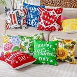 Mindsoft 20 Pcs Holiday Pillow Covers 18 x 18 Inch Seasonal Throw Pillow Covers Fall Halloween Decorative Pillowcase Pumpkin Ghost Pillowcase Cushion Case for Farmhouse Home Couch Sofa Decor Mindsoft