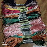 LMD Oneroom 100 Pieces Silk Embroidery/Silk Cross Stitch Thread/Common Color Silk Thread/s Hand Embroidery Embroider SONSAMA