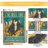 FORLAND Cat Diamond Painting Kits for Adults Beginners - 5D DIY Full Drill Diamond Kits Painting Crafts for Home Wall Decor, Diamond Art Kits,12x16inch (cat 2) FORLAND