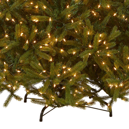 National Tree Company 'Feel Real' Pre-lit Artificial Christmas Tree Includes Pre-strung White Lights Jersey Fraser Fir - 7.5 ft