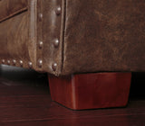 American Furniture Classics Model Two Piece Sofa sectional brown pinto American Furniture Classics