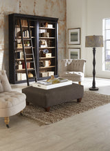 Martin Furniture Fully Assembled Aged Ebony Toulouse 6 Shelves Bookcase, Martin Furniture