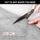 LazBlinds Blackout Roller Shades, No Drill Cordless Blinds for Windows, Roll Up French Door Blinds, Thermal Insulated UV Protection Blinds and Shades for Home and Office (48''W x 72''H, Grey Linen) LazBlinds