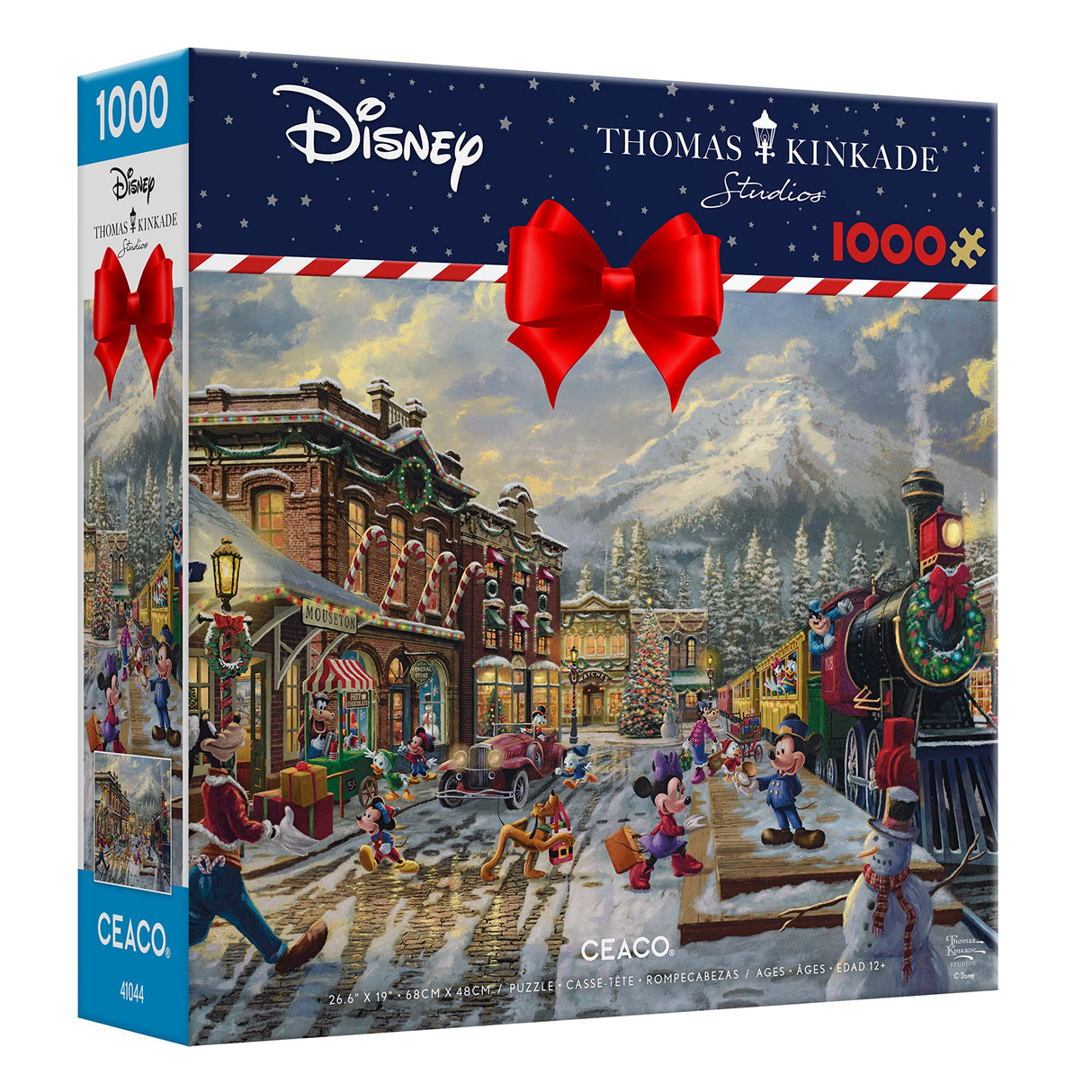 Ceaco - Thomas Kinkade - Disney - Holiday - Candy Cane Express - 1000 Piece Jigsaw Puzzle Ceaco