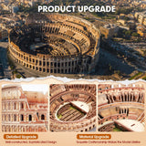 CubicFun 3D Puzzles for Adults Kids New Version Italy Rome Colosseum Jigsaw Puzzle DIY Building Model Kit Easter Gift for Boys Girls Age 10+, 163 Pieces Puzzles for Kids Ages 8-10 Easter Gifts CubicFun