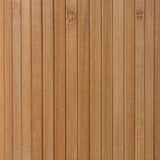 Oriental Furniture 6 ft. Tall Bamboo Wave Screen - Natural Red Lantern