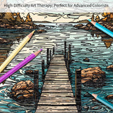 Kalysky Landscapes Adult Coloring Book Set of 3 – Complex Nature Landscapes & Iconic Architecture | Desert, Ocean Forests, Modern Wonders | Coloring Books for Adults Relaxation (8.25” x 11”) Kalysky