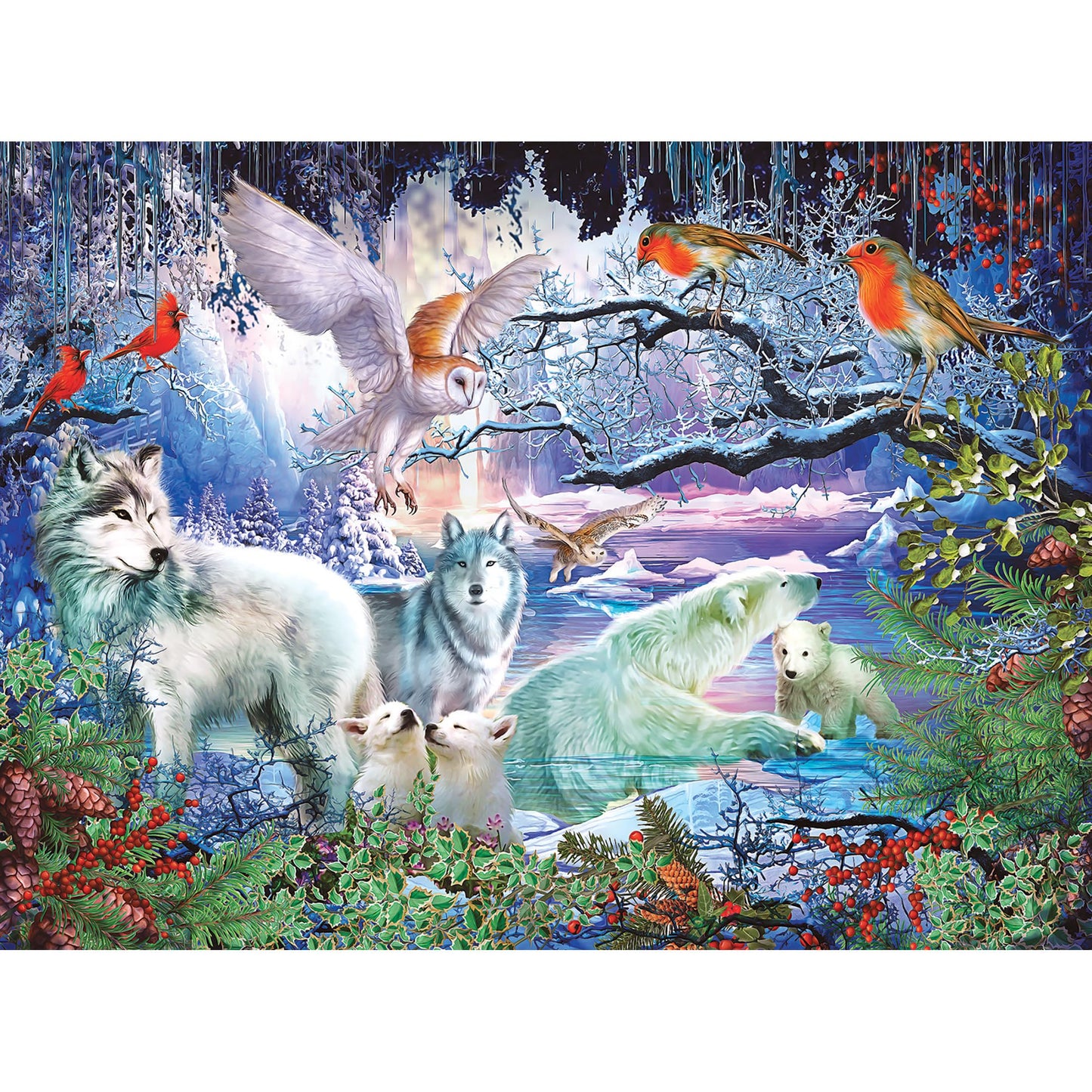 RoseArt - Puzzle Collector - Spirit of Winter - 1000 Piece Jigsaw Puzzle for Adults