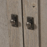 Sauder Cottage Road Library with Doors/Book shelf, L: 29.29" x W: 13.98" x H: 71.5", Mystic Oak finish Sauder