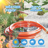 HUANCHAIN 12/3 Gauge Heavy Duty Outdoor Extension Cord 100 ft Waterproof with Lighted end, Flexible Cold-Resistant 3 Prong Electric Cord Outside, 15Amp 1875W 12AWG SJTW, Orange, ETL huanchain