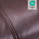 MCombo Large Power Lift Recliner Chair with Massage and Heat for Tall Elderly People, 3 Positions, Cup Holders, and USB Ports, Faux Leather 7516 (Large, Dark Brown) MCombo