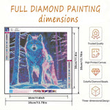 Diamond Art Kits for Adults, Wolves Diamond Painting Kits for Adults Beginner Round Full Drill Gem Painting Diamond Dot Gem Art Kit Home Wall Decor 13.7x13.7inch BYGFHLYW