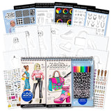 Fashion Angels Fashion & Accessory Design Sketch Set, Includes Sketch Pad with Stickers & Markers, Ultimate Fashion Design Sketch Book for Girls Fashion Angels