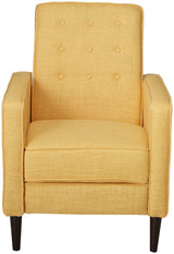 CHRISTOPHER KNIGHT HOME Mason Mid-Century Modern Tuft Back Recliner (Qty of 1, Fabric/Muted Yellow). GDFStudio Christopher Knight Home