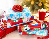 American Greetings 175 sq. ft. Reversible Kids Christmas Wrapping Paper, Santa and Snowflakes (1 Jumbo Roll 30 in. x 70 ft.) American Greetings