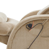 MCombo Power Zero Gravity Recliner Chair with Adjustable Headrest for Living Room, Fabric ZG334 (Beige) MCombo