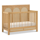 Namesake Eloise 4-in-1 Convertible Crib in Honey and Performance Sand Eco-Weave, GREENGUARD Gold Certified NAMESAKE