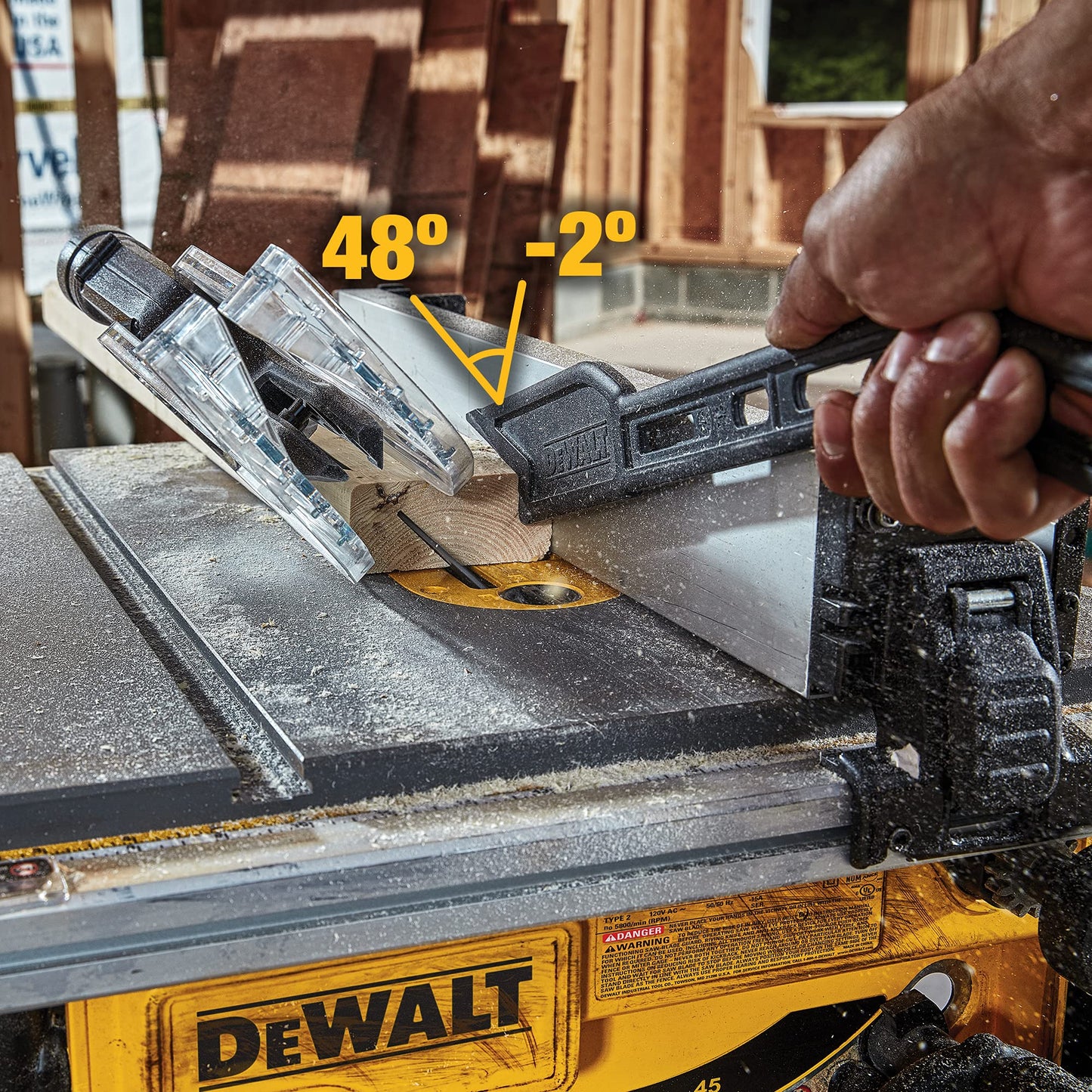 Dewalt DWE7485R 120V 15 Amp Compact 8-1/4 in. Corded Jobsite Table Saw (Renewed) - WoodArtSupply