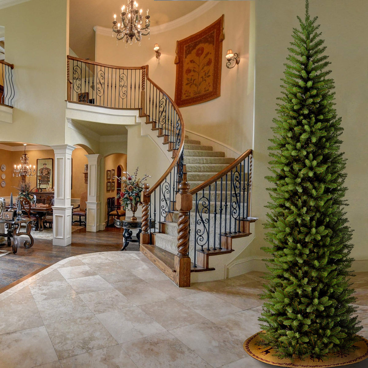 National Tree Company Artificial Christmas Tree | Includes Stand | Kingswood Fir Slim - 10 ft National Tree Company