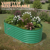 6x3x2ft Galvanized Raised Garden Bed Outdoor, 24" Tall Metal Planter Box for Flowers Herbs Vegetables, Rust-Resistant Raised Garden Beds for Gardening, Easy Assembly Outdoor Garden Box & Planters Garvee