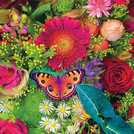 Springbok Spring Fever 500 Piece Jigsaw Puzzle for Adults - Colorful Butterfly and Flowers - Relaxing Puzzle with Unique Precision Fit Pieces - Finished Size 20" x 20" Springbok